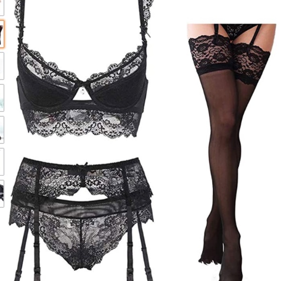 Women Push Up Embroidery Bras Set Lace Lingerie Br - Picture 3 of 4